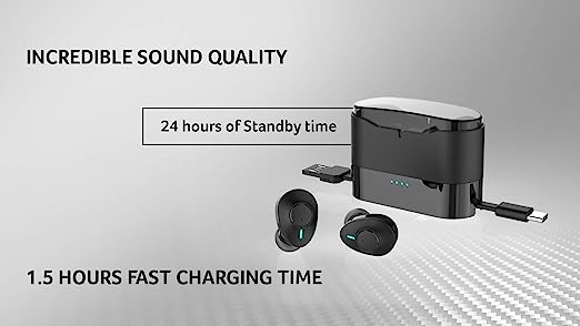 Acer GAHR011-cr Truly Wireless Bluetooth In Ear Earbuds with Mic (Black) Acer GAHR011-cr Truly Wireless Bluetooth In Ear Earbuds with Mic (Black)